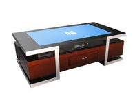 لمس طاولة القهوة نمط درج نظام التشغيل Windows OS متعدد الوظائف LCD مراقب داخلي شاشة تعمل باللمس طاولة ألعاب القهوة