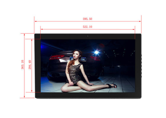 شاشة LCD مقاس 24 بوصة بإضاءة خلفية عالية الدقة 1024 * 600 إطار صورة يعمل على تشغيل وظيفة كاملة للألبوم الإلكتروني
