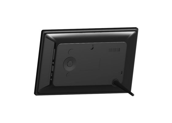 Wi-Fi 2.4G 5G أسود لون 9 بوصة شاشة LCD عرض رقمية إطار الصور مع MP3 / WMA / AAC / WAV تنسيق الصوت
