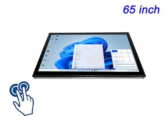 شاشة تعمل باللمس المدمجة لـ 65 بوصة من Windows لشبكات الإشارات الرقمية وتطبيقات غرفة التحكم والتجارب الغامرة والعروض التقديمية عالية التأثير