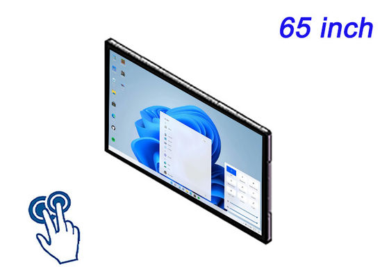 شاشة تعمل باللمس المدمجة لـ 65 بوصة من Windows لشبكات الإشارات الرقمية وتطبيقات غرفة التحكم والتجارب الغامرة والعروض التقديمية عالية التأثير
