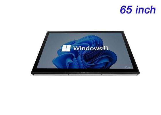 شاشة تعمل باللمس المدمجة لـ 65 بوصة من Windows لشبكات الإشارات الرقمية وتطبيقات غرفة التحكم والتجارب الغامرة والعروض التقديمية عالية التأثير
