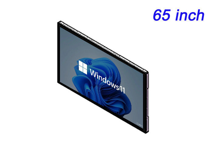 شاشة تعمل باللمس المدمجة لـ 65 بوصة من Windows لشبكات الإشارات الرقمية وتطبيقات غرفة التحكم والتجارب الغامرة والعروض التقديمية عالية التأثير